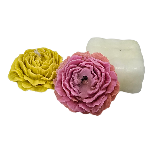Pack of Three Scented Candles | Hand-Crafted Yellow, Pink & White Candles with Sweet Fragrance