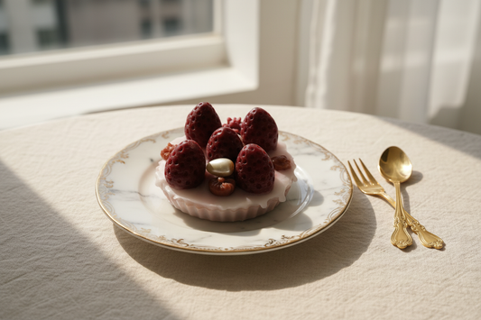 Handcrafted Strawberry Cupcake Candle – Gel & Soy Wax, Sweet Fragrance