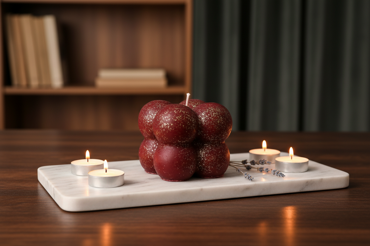 Balls Scented Candle | Hand-Crafted Sweet Fragrance