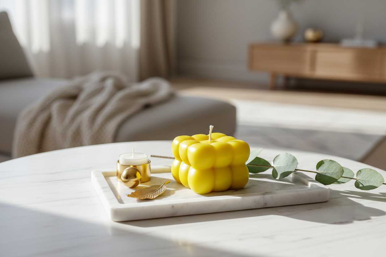 Yellow Sandwich Scented Candle | Hand-Crafted Sweet Fragrance