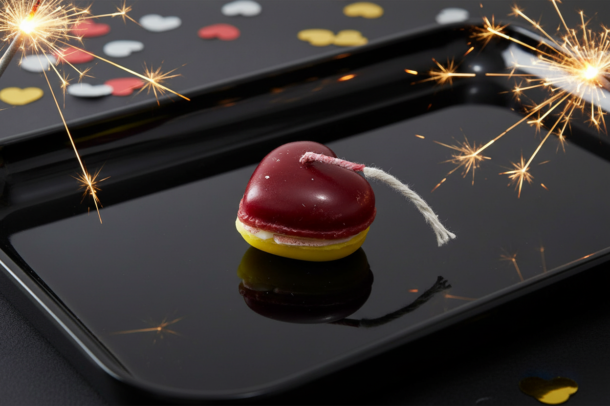 Cookie Heart Inspired Scented Candle | Sweet Dessert Aroma