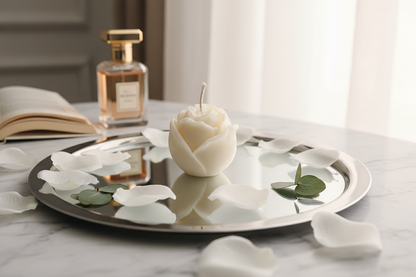 Rose Scented Candle | Hand-Crafted Sweet Fragrance