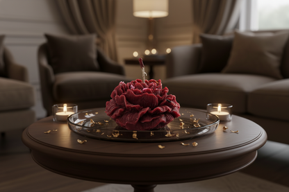 Open Rose Scented Candle | Hand-Crafted Sweet Fragrance