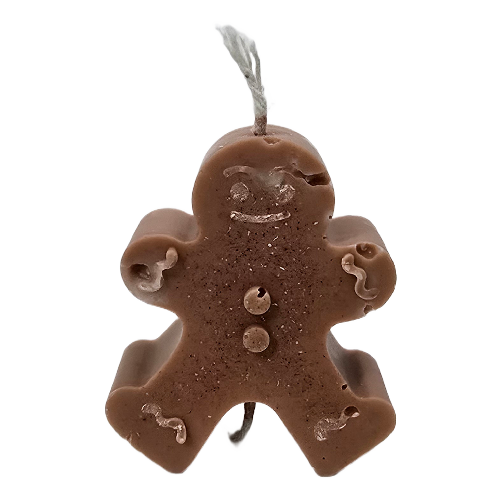 Holiday Gingerbread Person Scented Candle | Hand-Crafted Sweet Coffee Fragrance