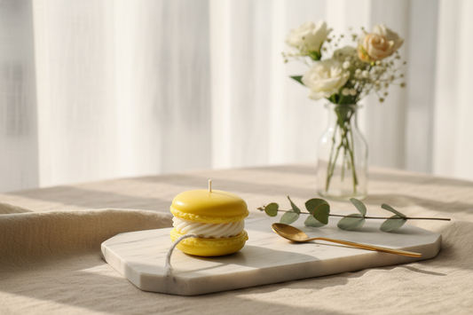 Hand-Crafted Sandwich Cookie Candle with Sweet Fragrance