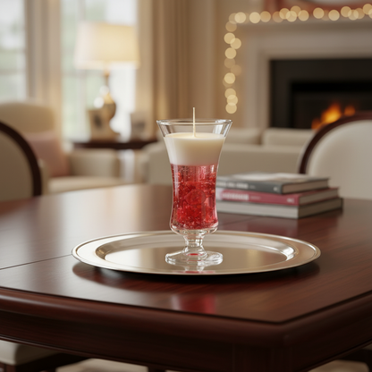 Handcrafted Glass Candle | Sweet Fragrance Gel & Soy Candle for Home Décor & Gifting