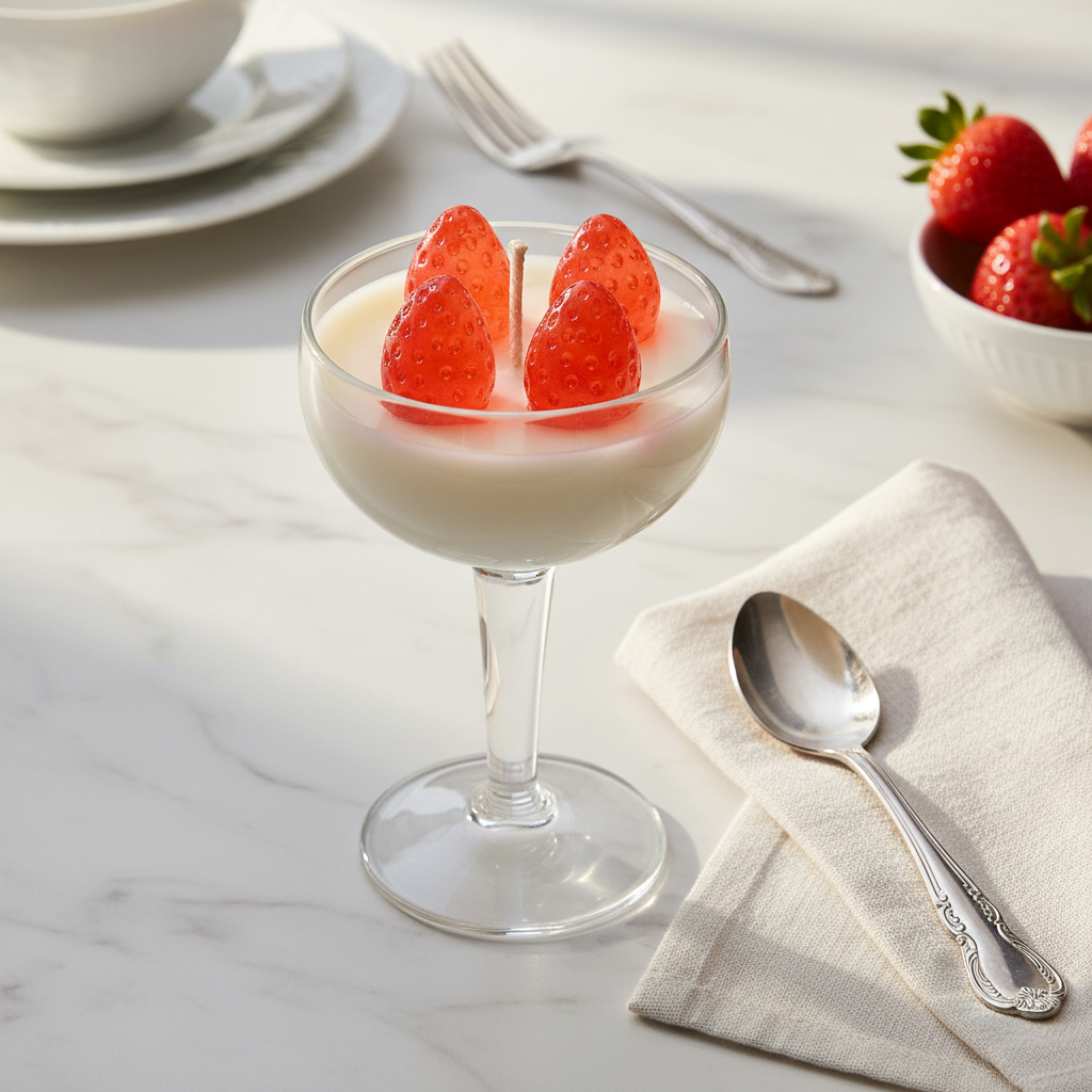 Handcrafted Glass Candle | Sweet Fragrance Gel & Soy Candle for Home Décor & Gifting