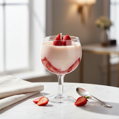 Handcrafted Glass Candle | Sweet Fragrance Gel & Soy Candle for Home Décor & Gifting