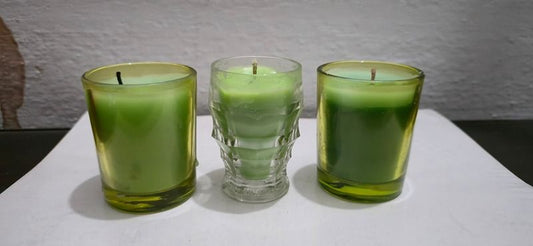 Pack of 3 Handcrafted Soy Wax Jar Candles – Mixed Scents, Sweet Fragrance