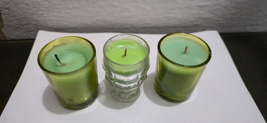 Pack of 3 Handcrafted Soy Wax Jar Candles – Mixed Scents, Sweet Fragrance